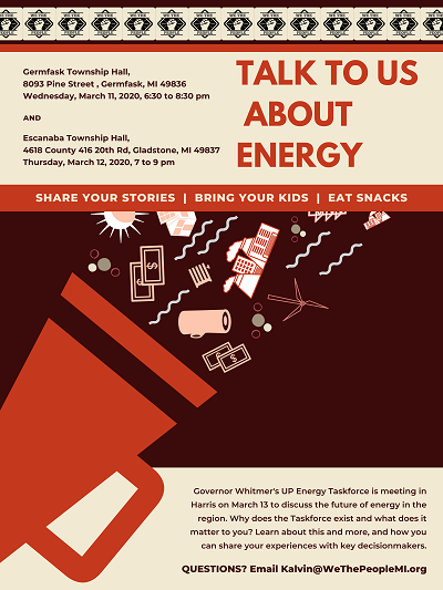 Energy Listening event flyer
